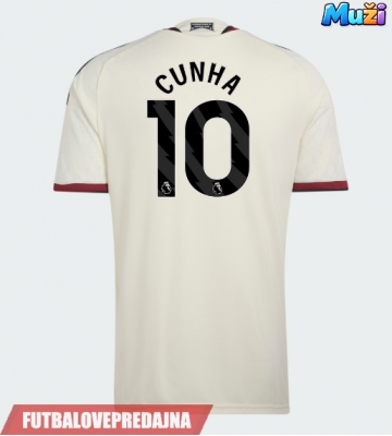 Lacne Muži Futbalové dres Manchester United Matheus Cunha #10 2026-27 Krátky Rukáv - Tretina